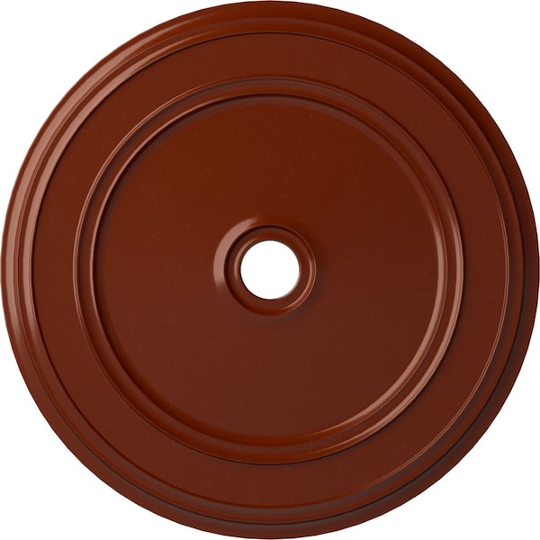 Ekena Millwork Classic Ceiling Medallion (Fits Canopies up to 5 1/2"), 41 1/8"OD x 4"ID x 2 1/8"P, Firebrick CM41CLFIF - main